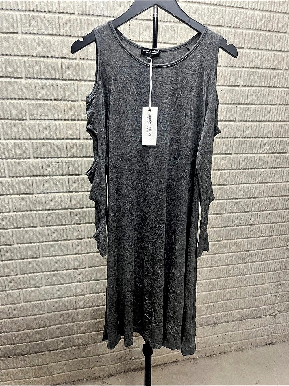 Simply Southern Gray Maxi Dress Size Small NWT